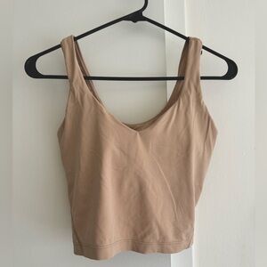 Lululemon nude workout crop top
